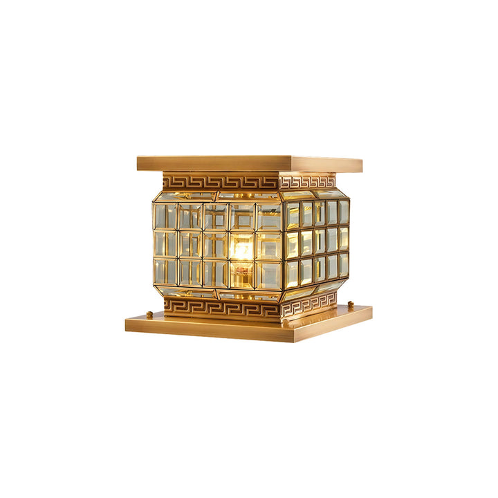 Utomhus Pelarlampor Solenergi Modern Dekor All-Koppar Lampa