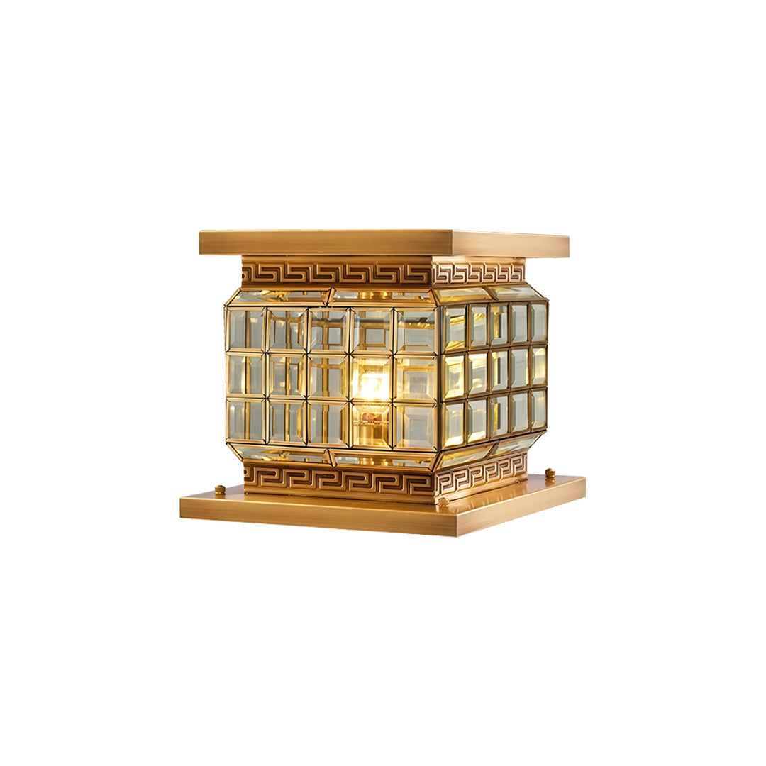 Utomhus Pelarlampor Solenergi Modern Dekor All-Koppar Lampa