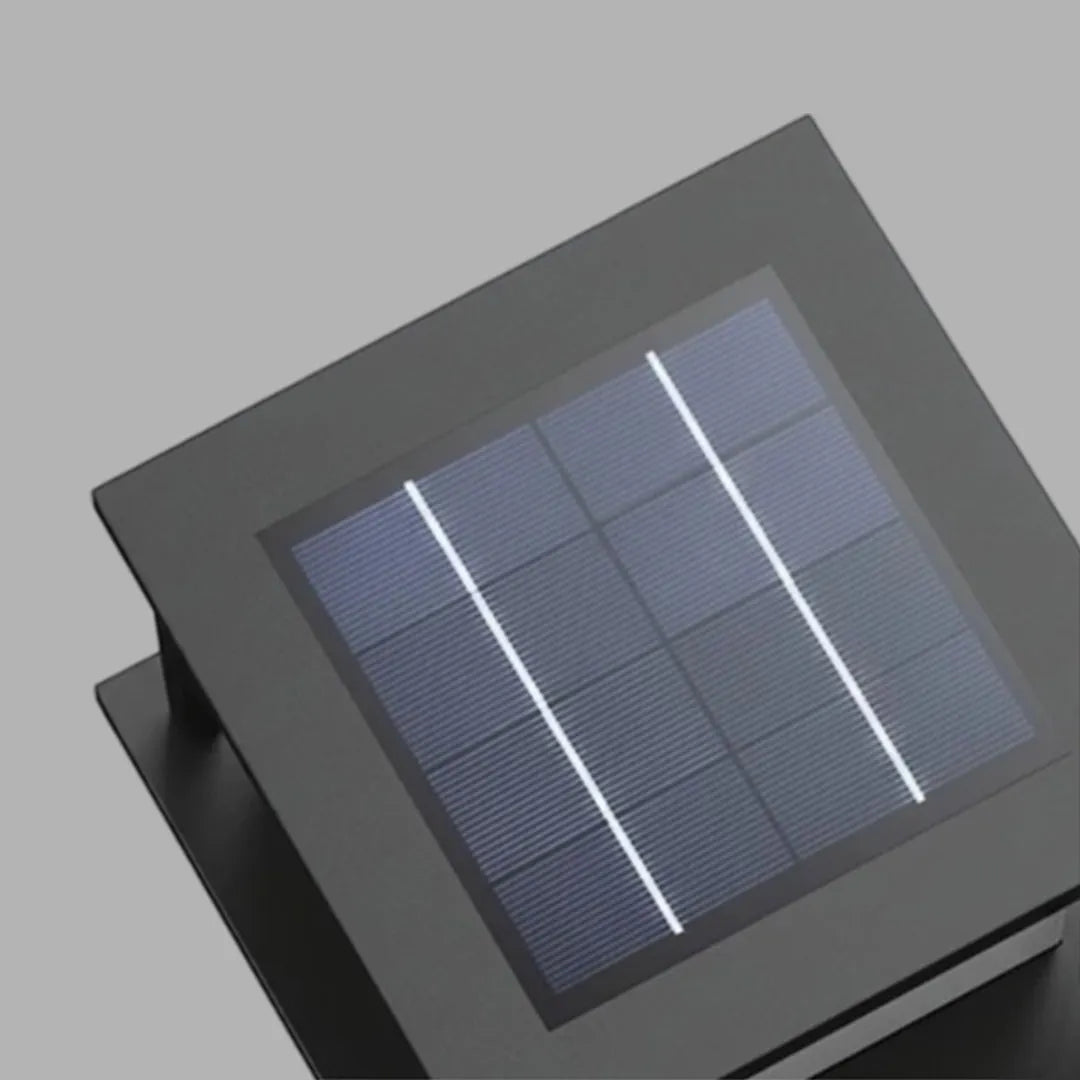 Utomhus Pelarlampor Solenergi Modern Konst Marmor Ljus