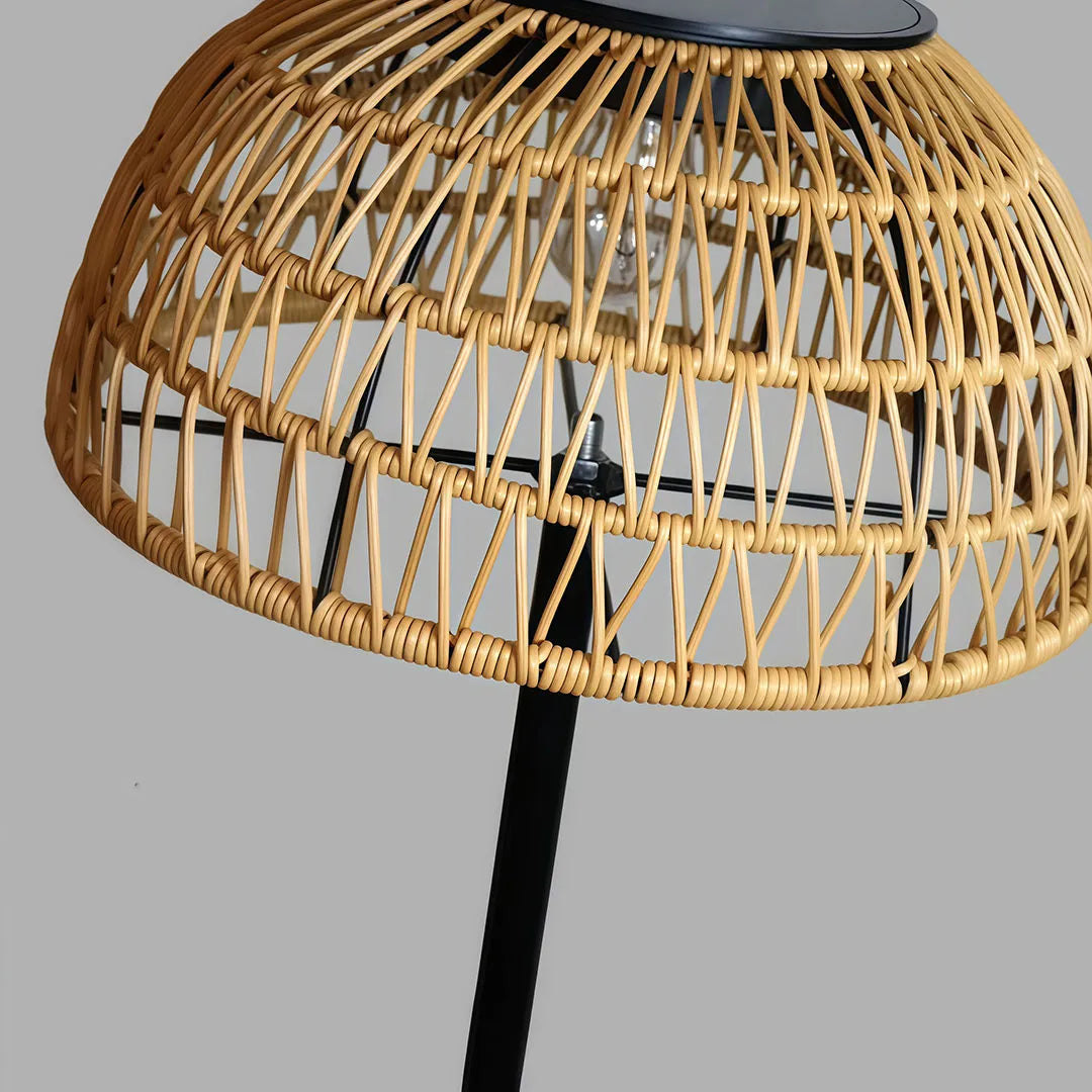 Utomhus Solhängande Lampa Modern Vävd Golvlampa