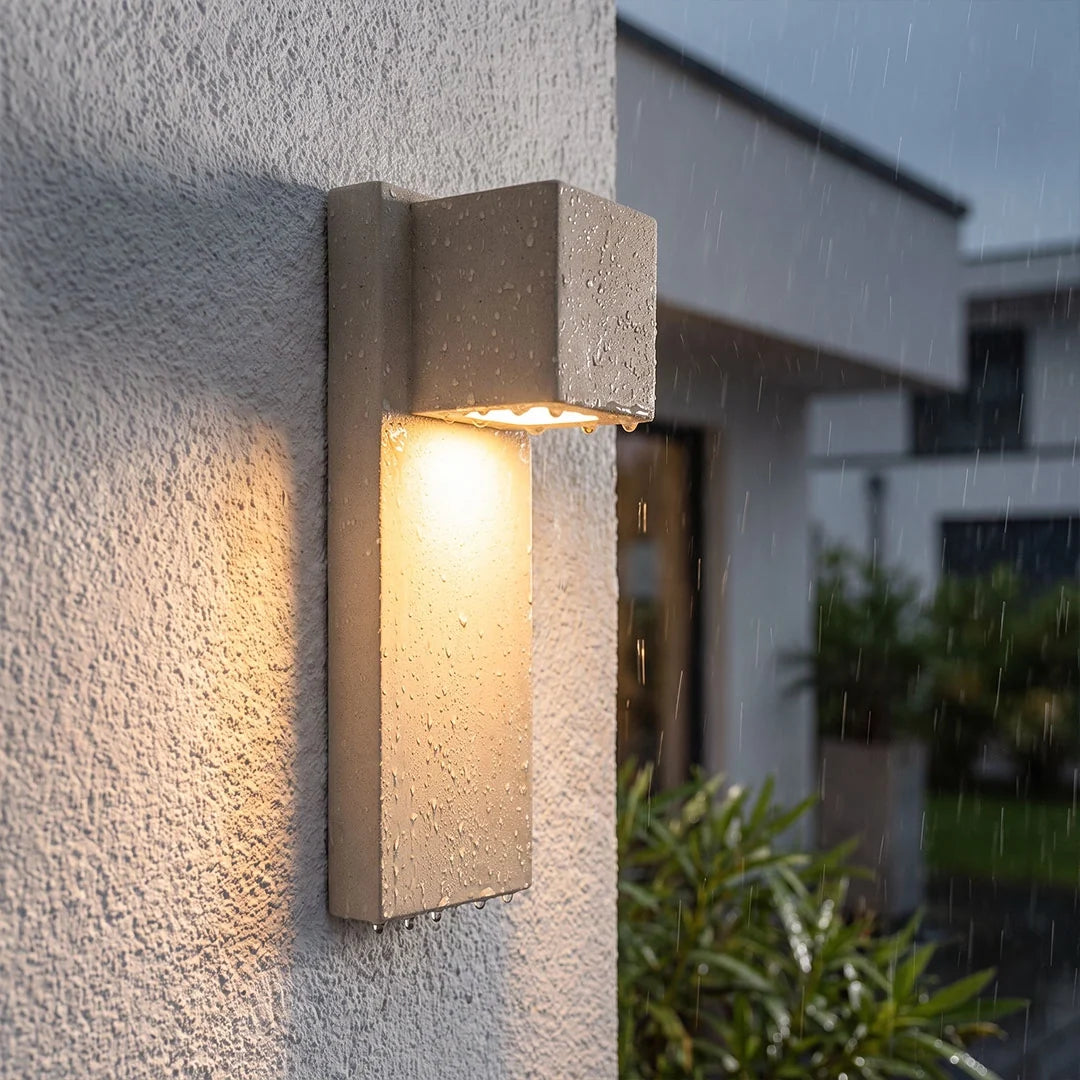 Utomhus Sten Väggbelysning Minimalistisk LED Geometri Ljus
