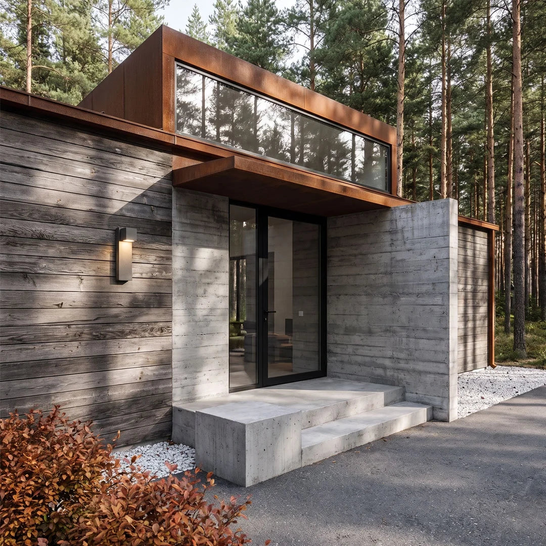 Utomhus Sten Väggbelysning Minimalistisk LED Geometri Ljus