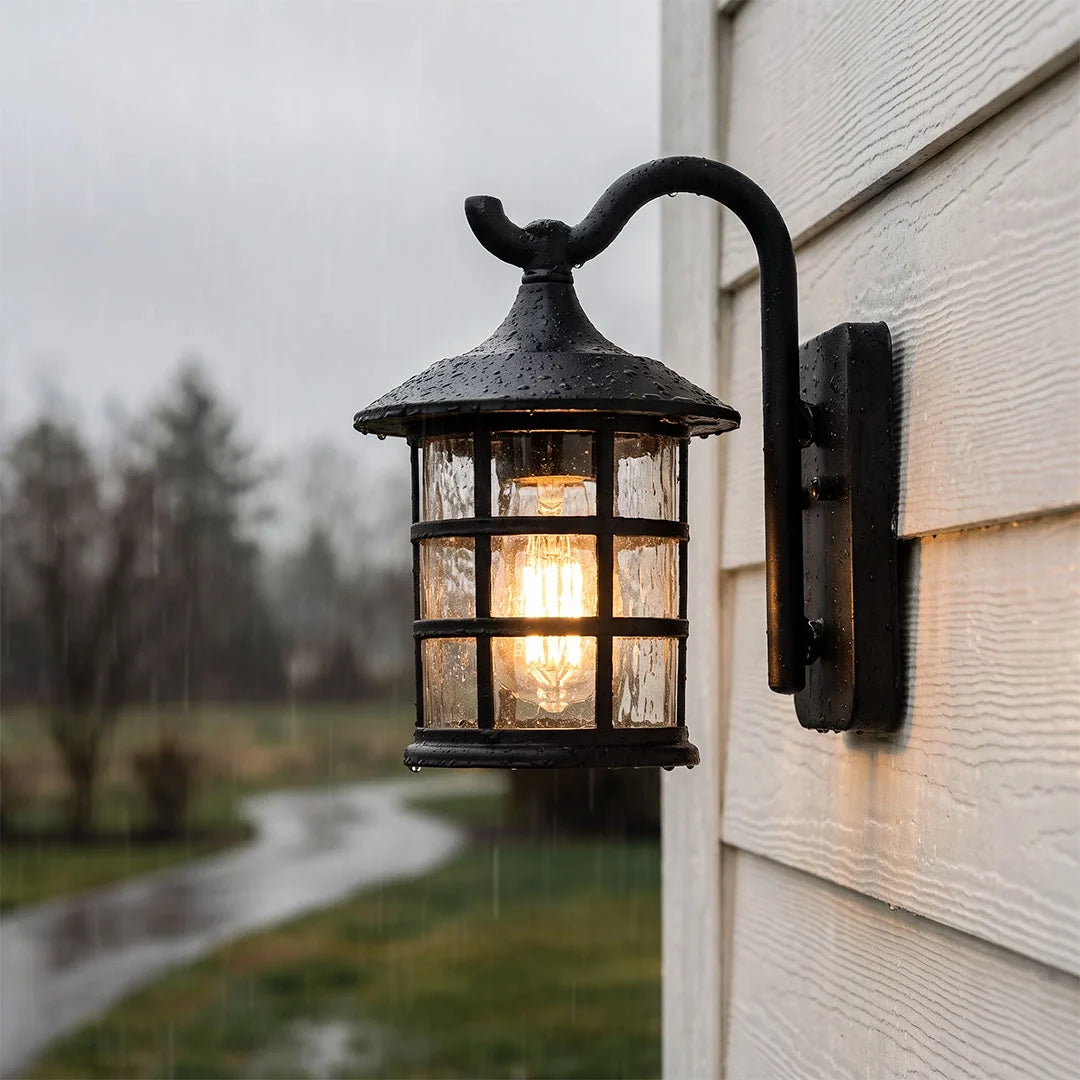 Utomhus Vägglampa Lantern Amerikansk Vattentät Lampa