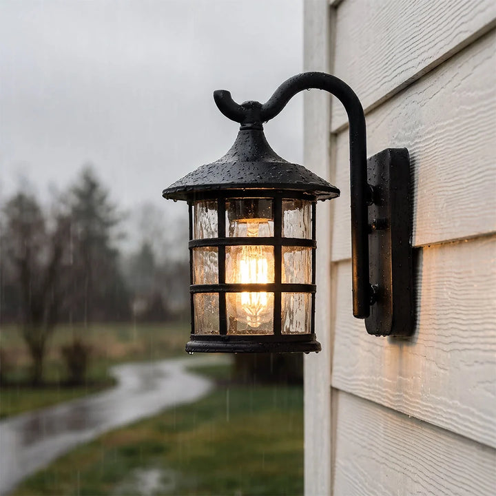 Utomhus Vägglampa Lantern Amerikansk Vattentät Lampa