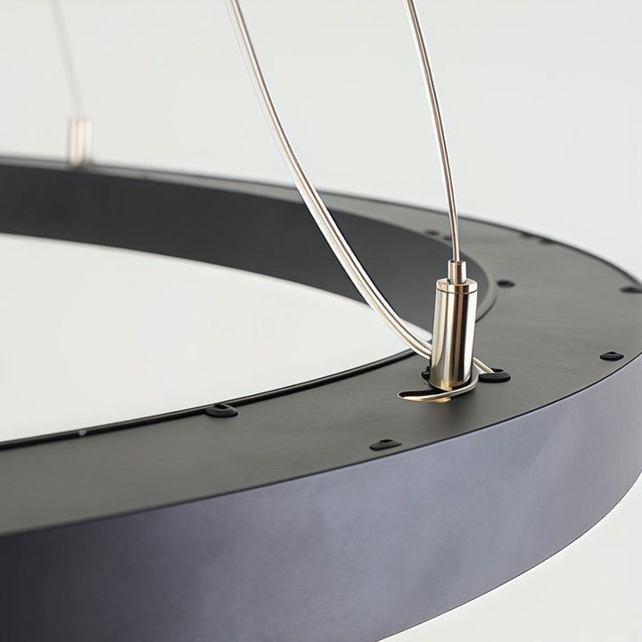 Oval Kandelaber Modern Metall LED Kontors Taklampa