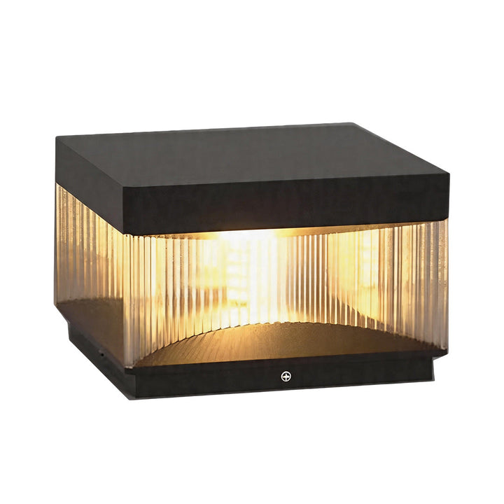 Pillar Lights Utomhus Solenergi Vattentät Villa Trädgårdsport Lampa