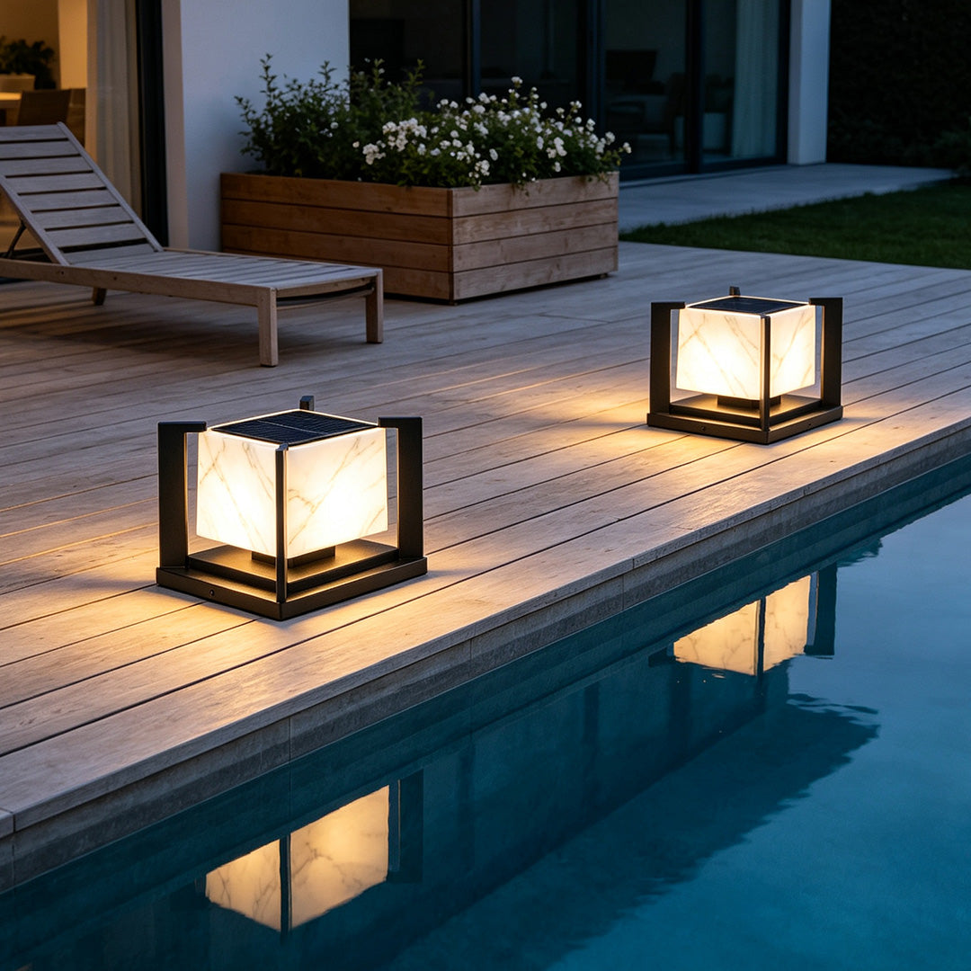 Pillar Solar Garden Lights Courtyard Landscape Light