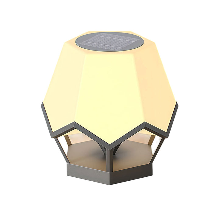 Pillar Top Solar Lights Vattentäta Trädgårdsportlampor