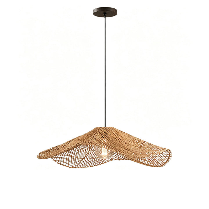 Rattanhängande Lampa Wabi-Sabi Handvävd Taklampa