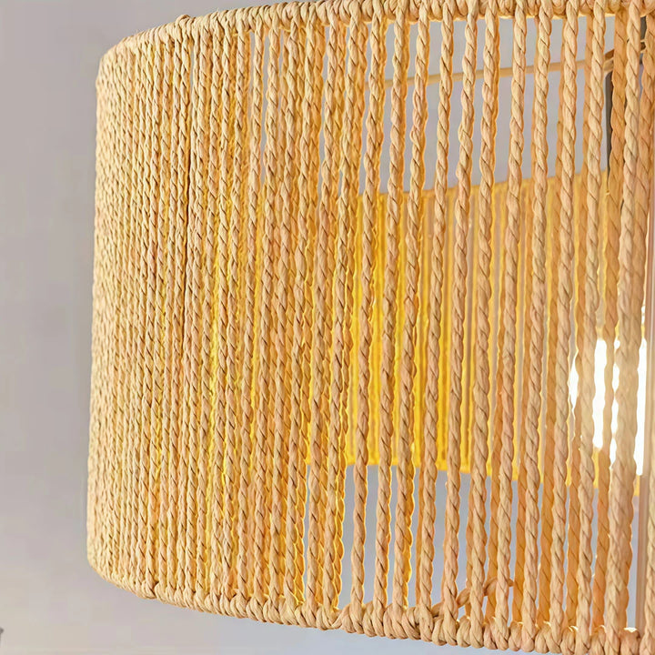 Rattan Vävd Pendellampa Wabi-Sabi Rep Taklampa