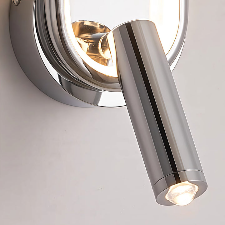 Läsbelysning för säng, väggmonterad modern roterbar lampa