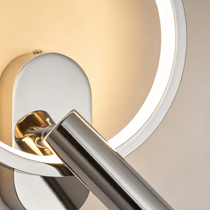 Läsbelysning för säng, väggmonterad modern roterbar lampa