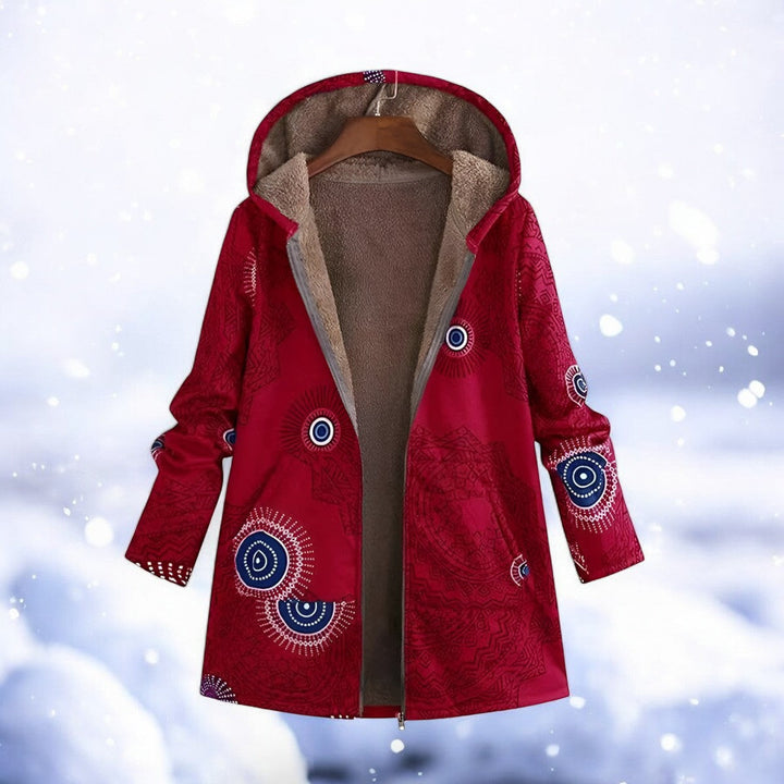 | vinter parka Röd