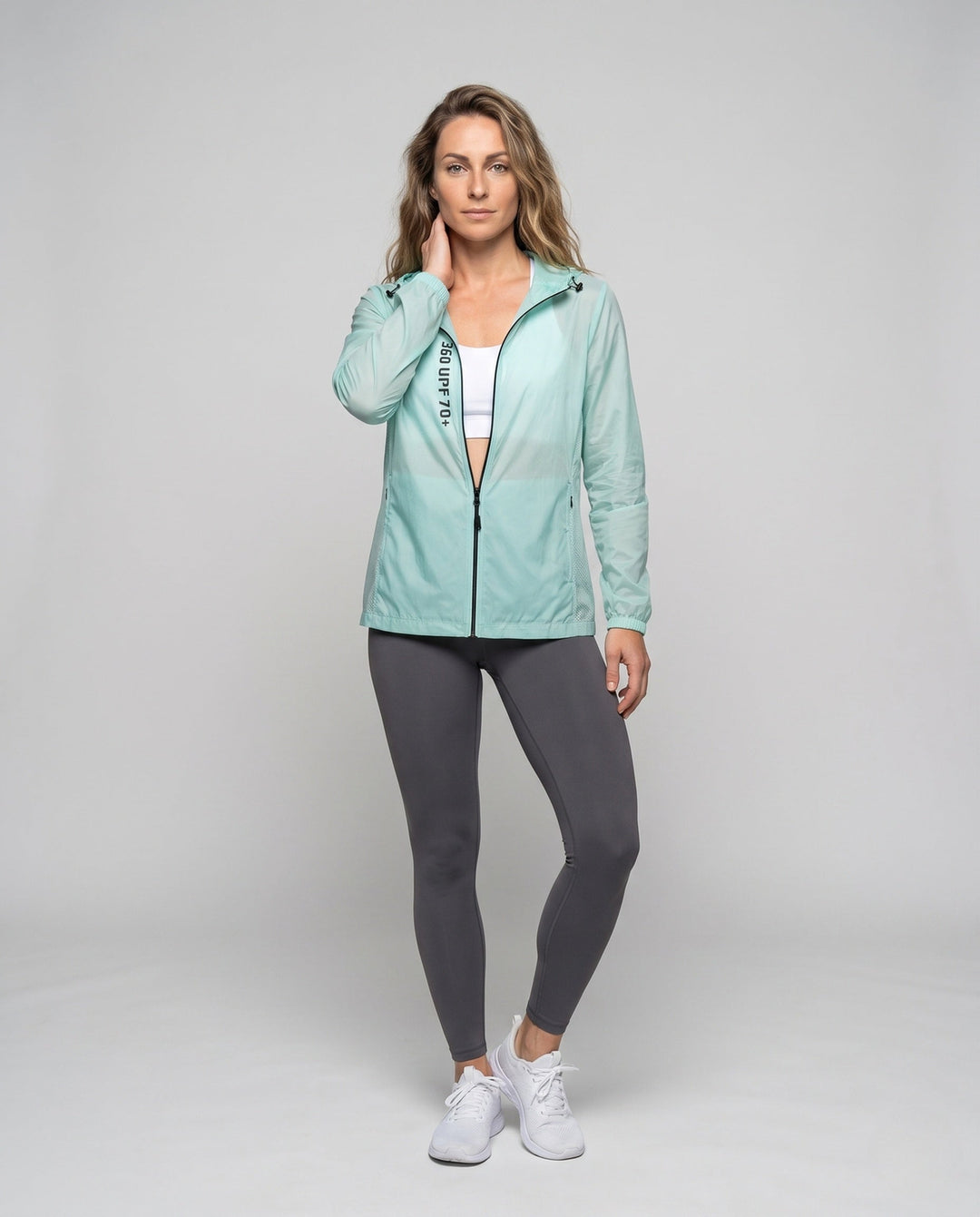 Dam multifunctional UV-skydd jacka med lätt material