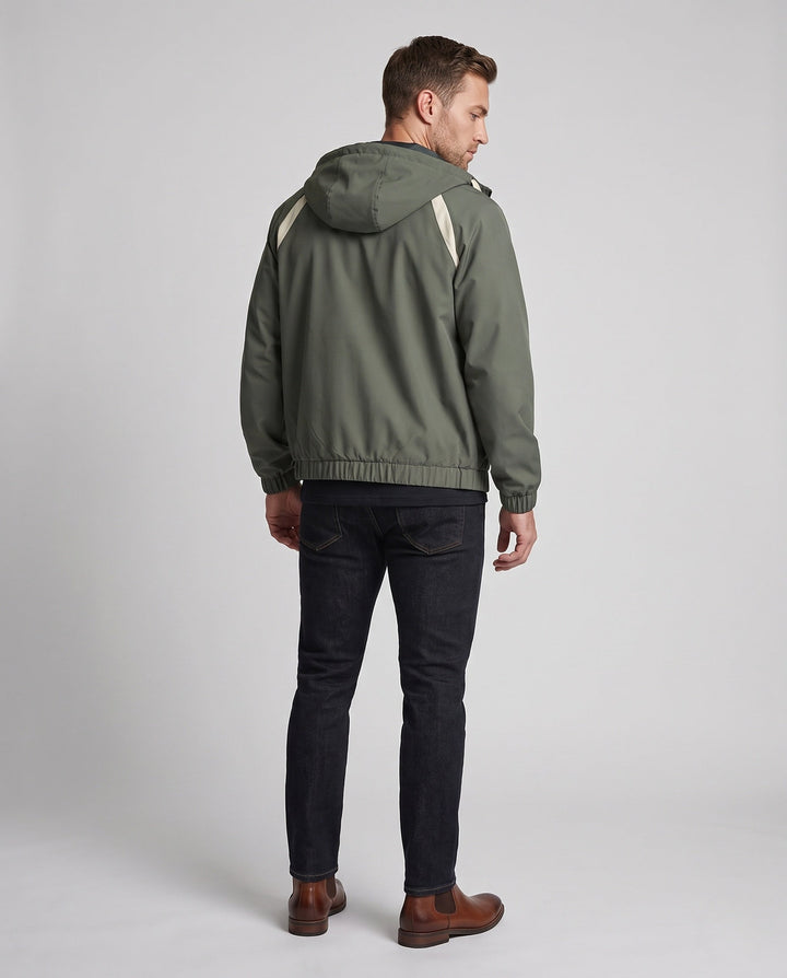 Unisex Ultraleichte Kapuzen‑Windjacke mit verdecktem Reißverschluss &amp; verstellbarem Saum