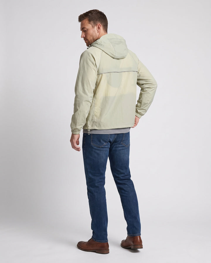Unisex Leichte Wind- und Wasserabweisende Kapuzen-Übergangsjacke mit reflektierenden detaljer