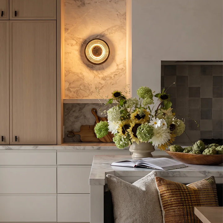 Rund Vägglampa Modern Lyx Konstnärlig Accentbelysning