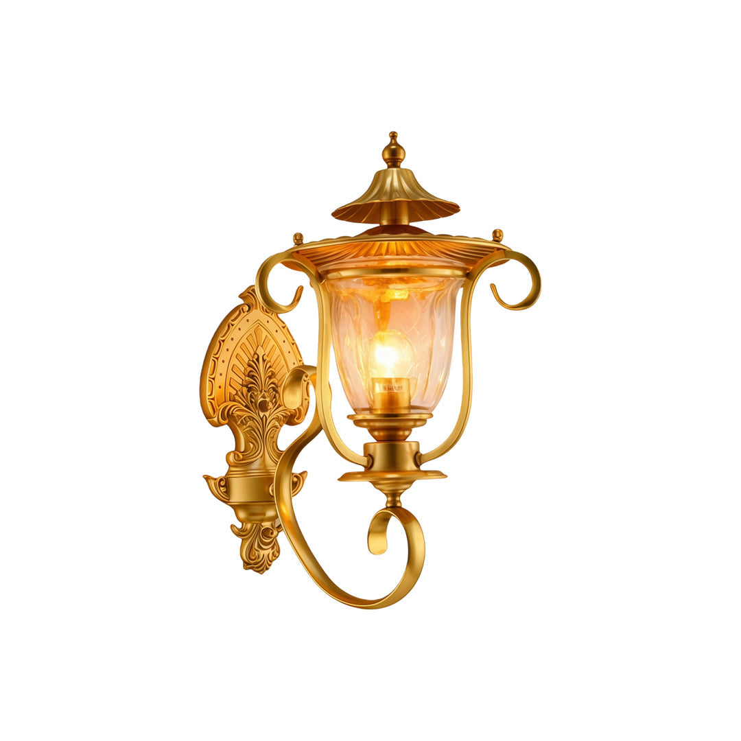 Koppar Utomhus Vägglampor Europeisk Vintage Vattentät Lampa
