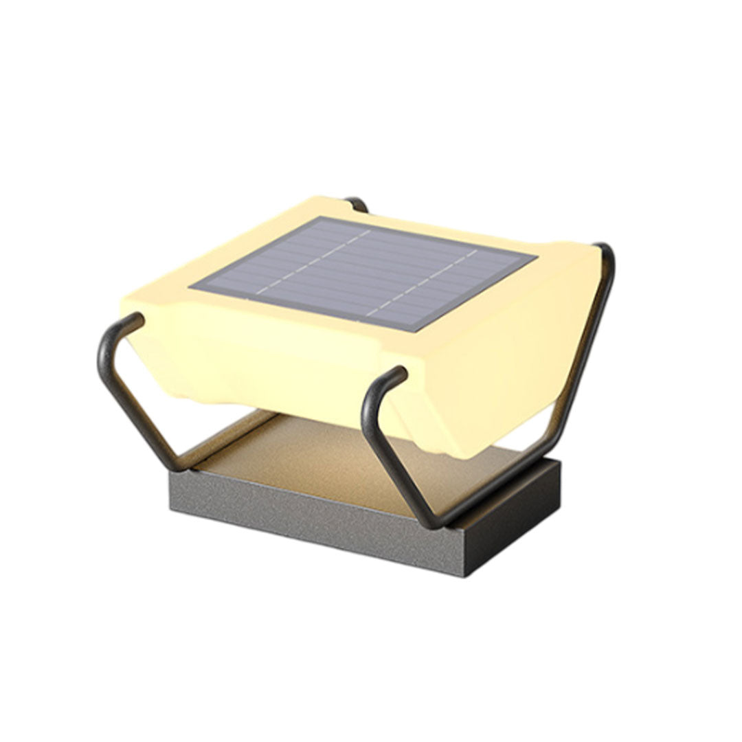 Solar Säule Belysning Modern Vattentät Trädgårdsport Lampa