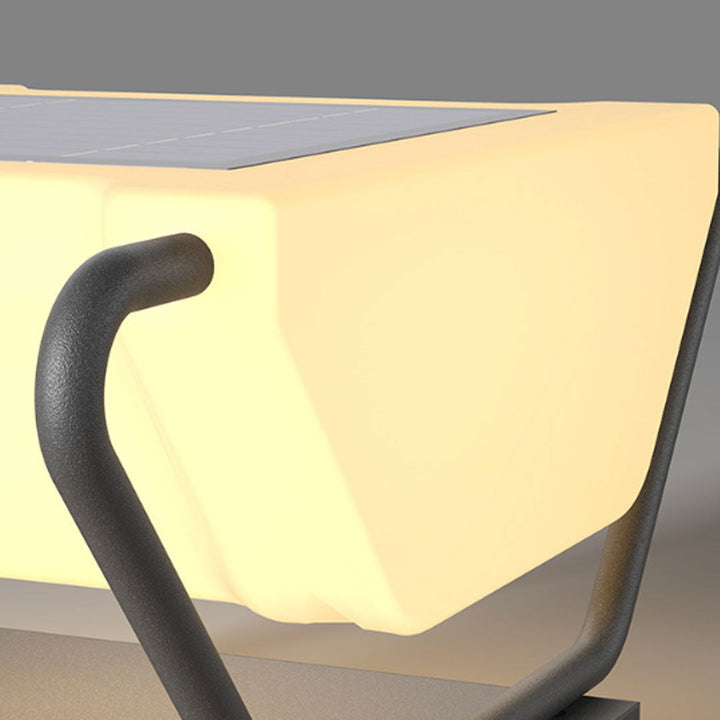 Solar Säule Belysning Modern Vattentät Trädgårdsport Lampa