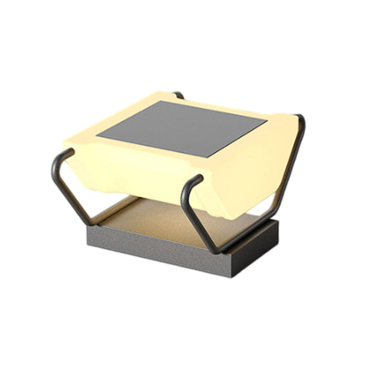 Solar Säule Belysning Modern Vattentät Trädgårdsport Lampa