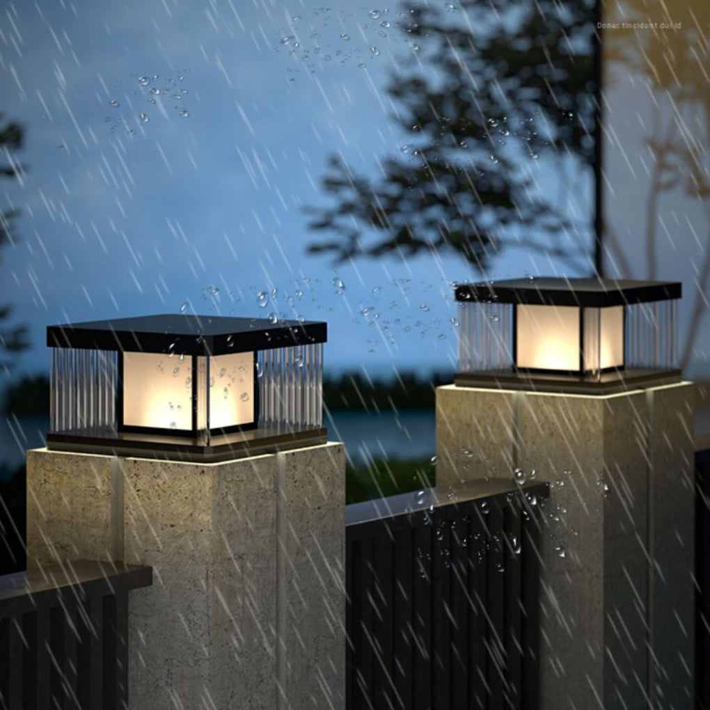 [Öppen Låda] Solpelarbelysning Vattentät LED Glas Akryl Modern Lampa