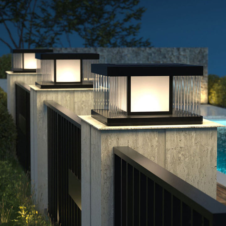 [Öppen Låda] Solpelarbelysning Vattentät LED Glas Akryl Modern Lampa