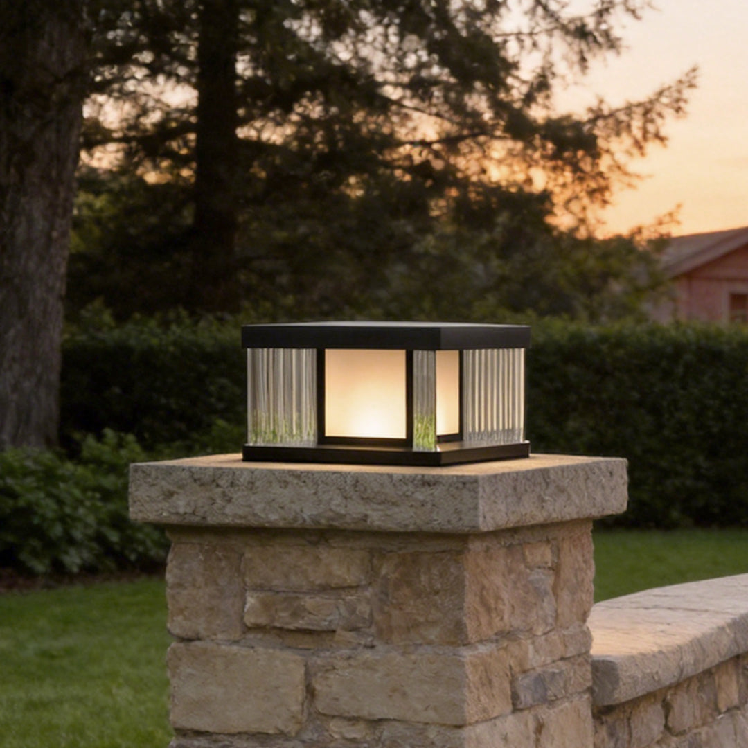 [Öppen Låda] Solpelarbelysning Vattentät LED Glas Akryl Modern Lampa