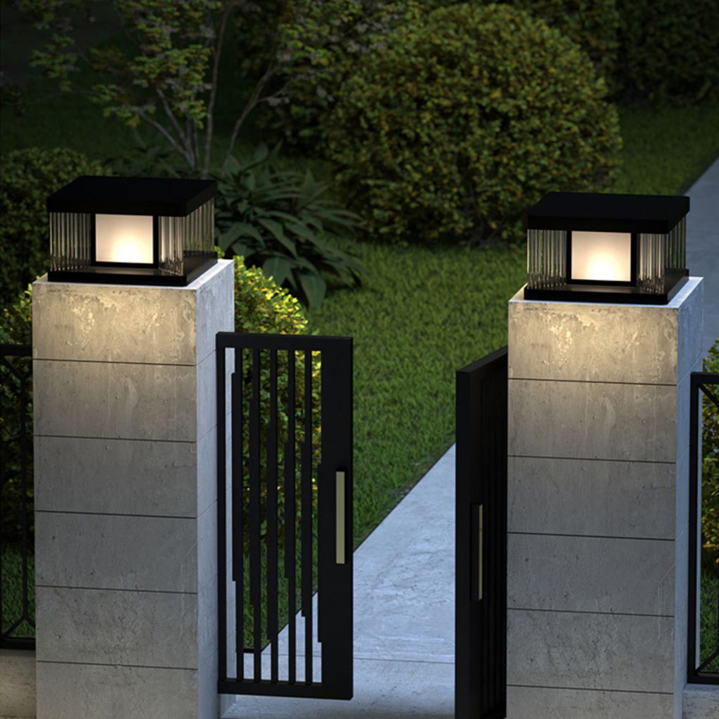 [Öppen Låda] Solpelarbelysning Vattentät LED Glas Akryl Modern Lampa