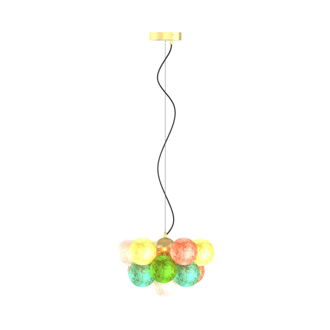 Färgat Glas Kandelaber Modern Kreativ LED Taklampa