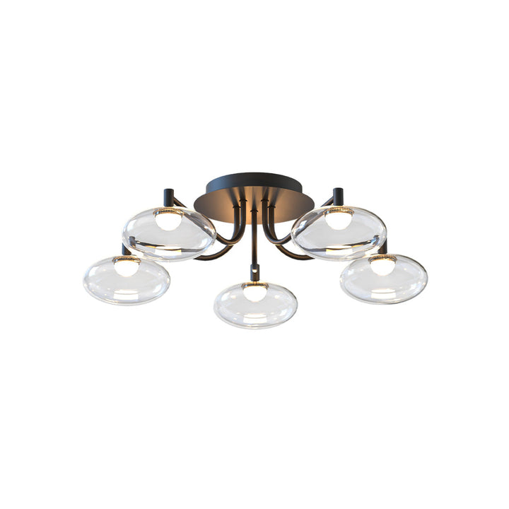 Glas Flush Mount Belysning Modern Kreativ LED Taklampa