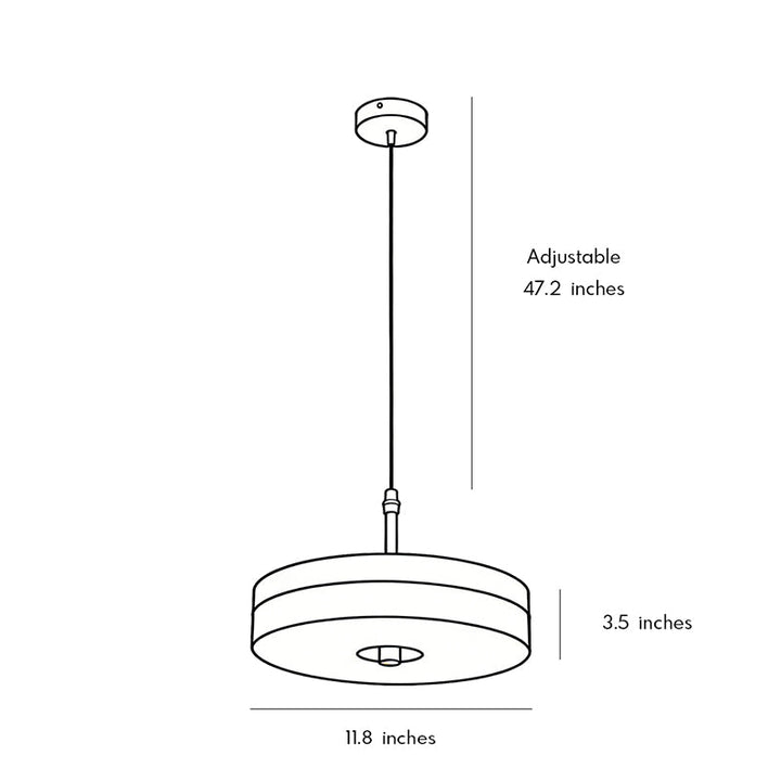 Disc Pendellampa Modern Lyx Marmor Enkel Taklampa