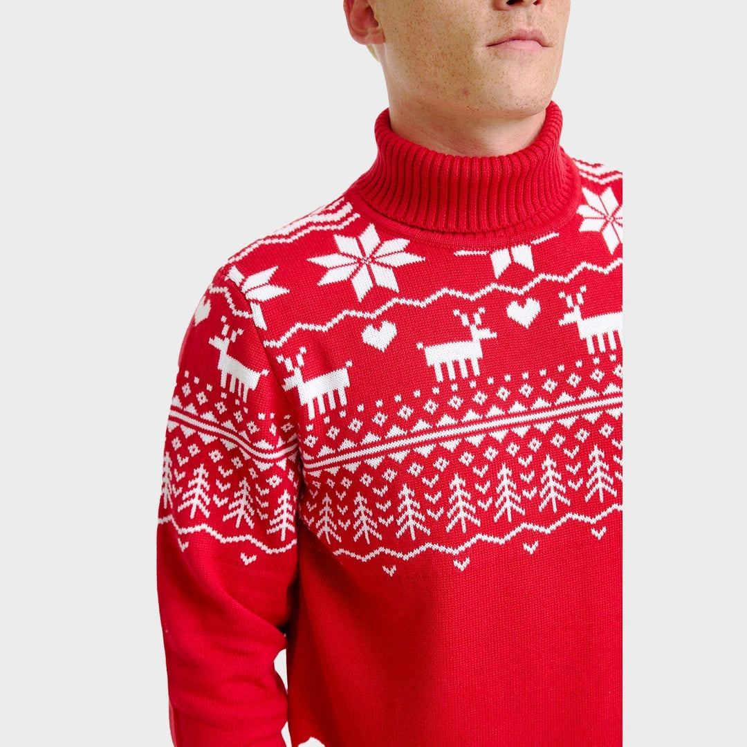 Greenland Christmas Turtleneck Tröja Herr