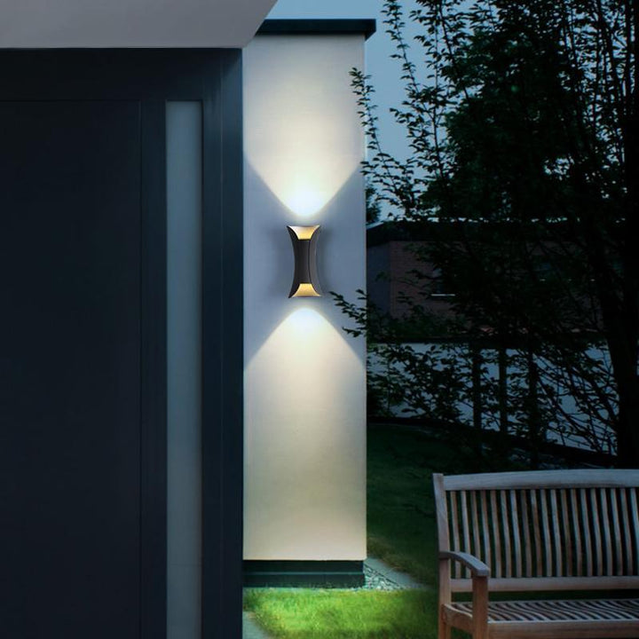 [Öppen Låda] Up Down Belysning Vägglampor Modern Böjd LED Vattentät Lampa