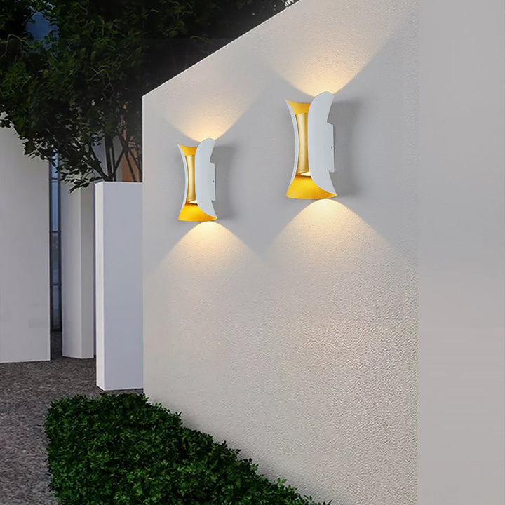 [Öppen Låda] Up Down Belysning Vägglampor Modern Böjd LED Vattentät Lampa