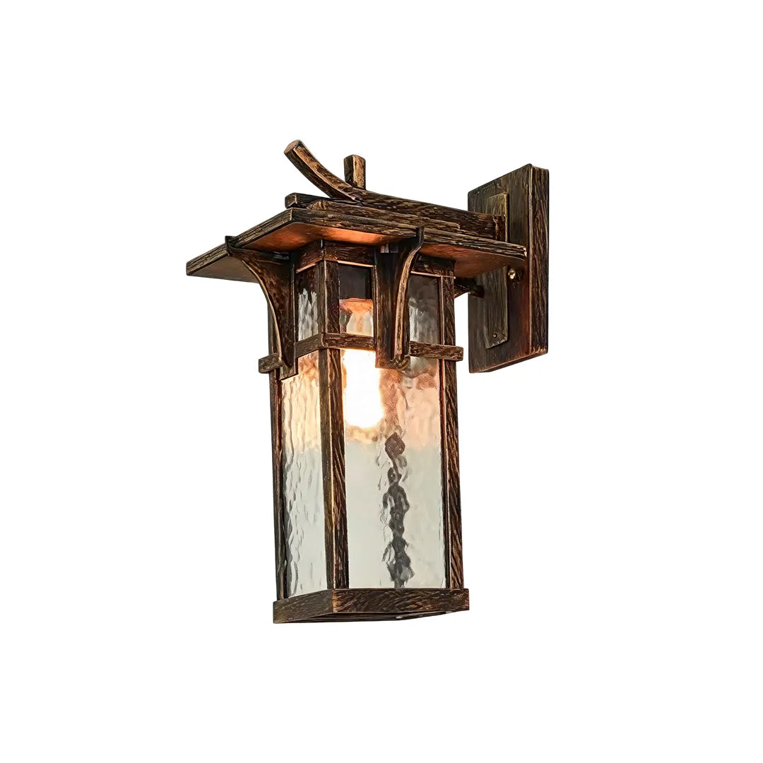 Vintage Vägglampor Rektangulär Glas Utomhuslampa