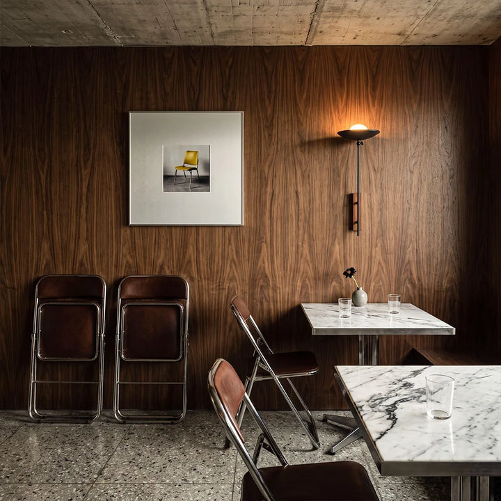 Väggjusterbar Lampa Modern Minimalistisk Marmor och Glas Lampa