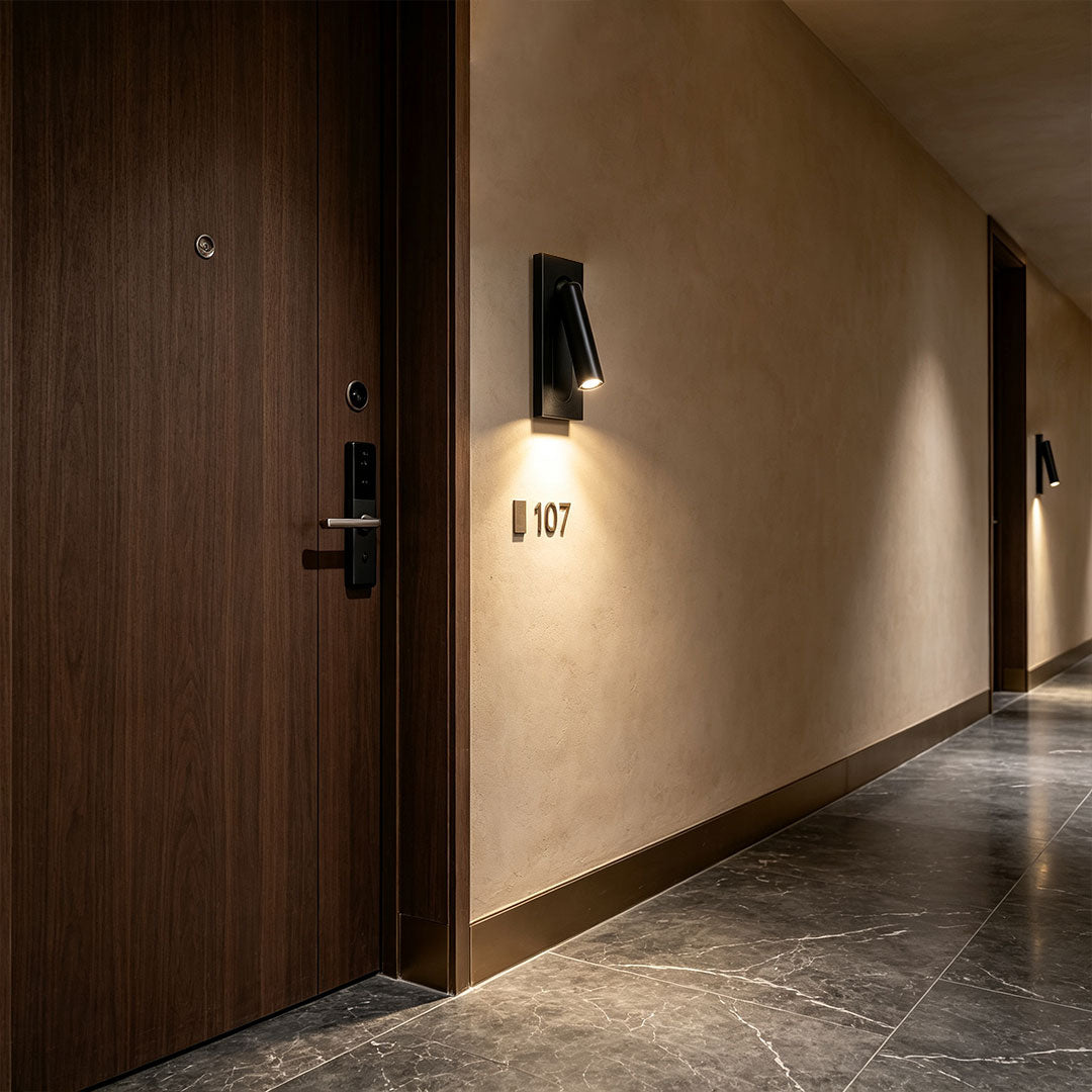 Väggmonterade Spotlights Infälld Rotera Lampa för Sängläsning
