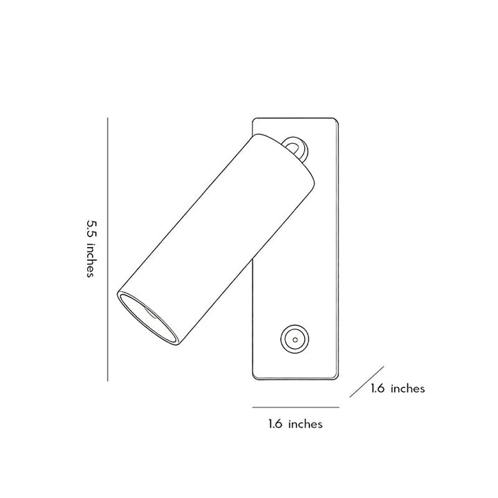 Vägglampa Ljus för Läsning Minimalistisk Justerbar Sänglampa