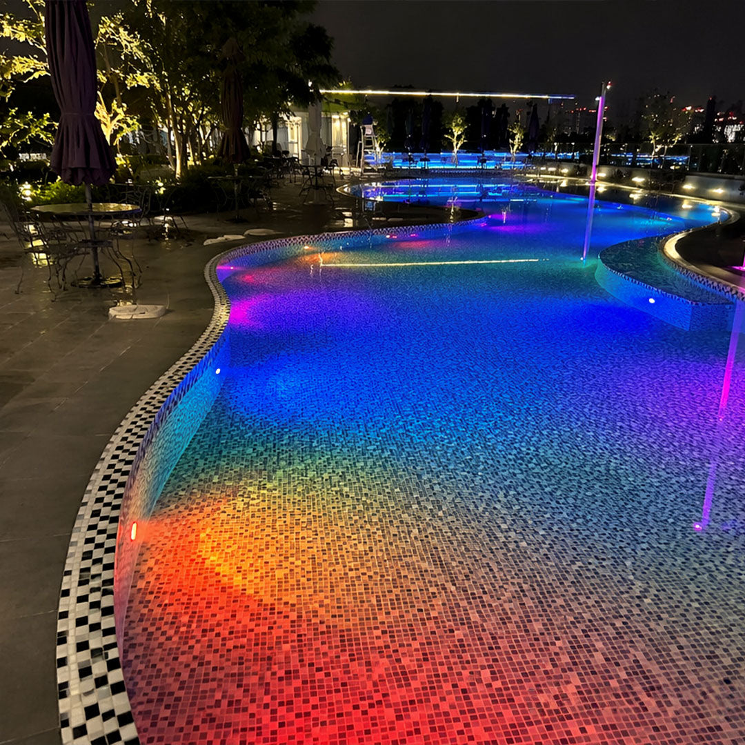 Underwater Pool Light Rostfritt Stål Inbyggd Landskapsbelysning