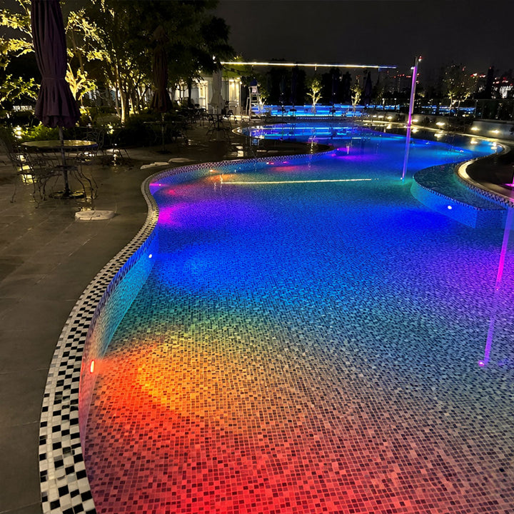 Underwater Pool Light Rostfritt Stål Inbyggd Landskapsbelysning