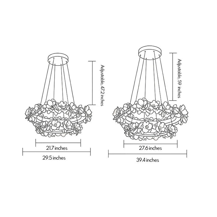 Vit Matsal Chandelier Fransk Blommig Gips Taklampa